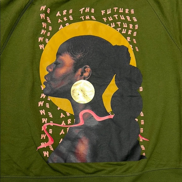 Women’s Black history month green pullover sweater graphic design size XXL - Picture 3 of 11